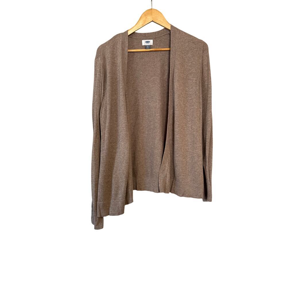 OId Navy Brown Lightweight Sweater Cardigan‎ Sz XL